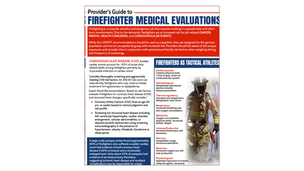 Provider’s Guide to Firefighter Medical Evaluations